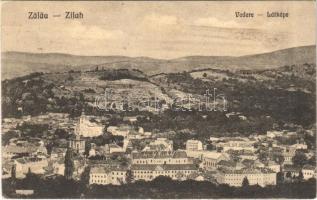 1924 Zilah, Zalau; látkép. Seres Samu kiadása / Vedere / general view