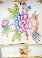 Herendi Viktória mintás lábas kínáló. Kézzel festett, jelzett, hibátlan. m: 10 cm