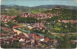 1910 Segesvár, Schässburg, Sighisoara; látkép. W. Nagy kiadása / general view (kopott sarkak / worn corners)