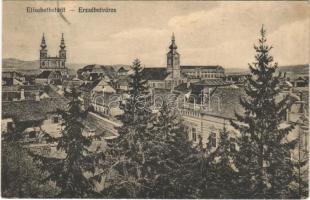 Erzsébetváros, Dumbraveni; látkép. Gustav Binder kiadása / general view