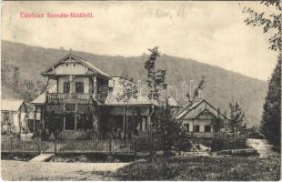 1911 Szováta, Sovata; Otthon villa, Gagyi lak. Erdélyi Simon kiadása / villas (EK)