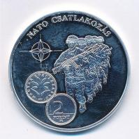 DN A magyar pénz krónikája - NATO csatlakozás Ag emlékérem (20g/0.999/38,61mm) T:1 (eredetileg PP)