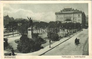 1916 Budapest V. Petőfi szobor, Hotel Bristol szálloda (EK)