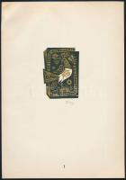 Magyar kisgrafika 1966. 10 db fa- és  linómetszet (Fery Antal, Gacs Gábor, Gyulay Líviusz, Jurida Ká...