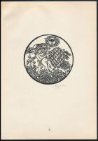 Magyar kisgrafika 1966. 10 db fa- és  linómetszet (Fery Antal, Gacs Gábor, Gyulay Líviusz, Jurida Ká...