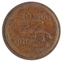 DN "Telefon érme / Magyar Posta" Cu bárca eredeti fém dobozkában! T:1