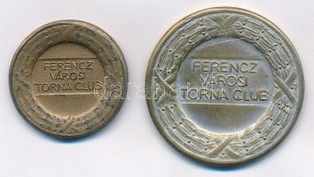 Berán Lajos (1882-1943) ~1920. "Ferenczvárosi Torna Club" bronzozott fém emlékérem (30mm) ...