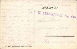 1917 Csíkszentimre, Csík-Szt.-Imre, Santimbru; Felszegi részlet, ökörszekér, üzlet / street, oxen ca...