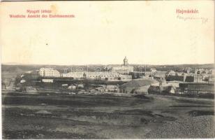 1910 Hajmáskér, nyugati látkép. Vidamon János kiadása (Rb)