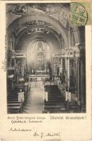 1903 Szabadka, Subotica; Szent Teréz templom belső / church interior. TCV card (kis szakadás / small tear)