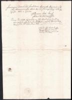 1805-1806 Német nyelvű irat, 2 db viaszpecséttel