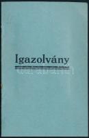1927 Bp., Arcképes könyvterjesztői engedély