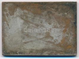 1942. "Becsületes munkádért" ezüstözött Br plakett, zománcozott "KAC (Kolozsvári AC) ...