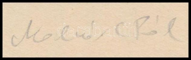 Molnár C. Pál (1894-1981): Levétel a keresztről. Fametszet, papír, utólagos jelzéssel, paszpartuban,...