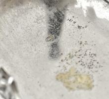 Ezüst(Ag) miniatűr szalonbútor szett (4 db), jelzett (magyar fémjel), nettó: 79,6 g