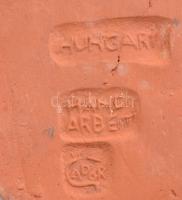 Gádor István (1891-1984): Szív alakú tálka táncoló párral, mázas kerámia zománc berakásokkal, jelzet...