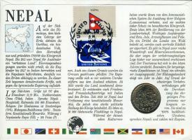 Nepál 1979. 1R érmés, bélyeges borítékon T:1