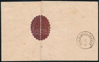 ~1865 5kr + 10kr on cover "PESTH" + "NACH ABGANG DER POST" -- "HOLD.M.VÁSÁR...