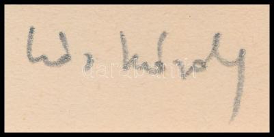 Kós Károly (1883-1977): Erdélyi utcarészlet, színes linómetszet, papír, utólagos jelzéssel, paszpart...