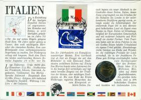 Olaszország 1985. 500L érmés, bélyeges borítékon T:1