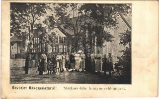 1907 Budapest XV. Rákospalota, Stettner féle leánynevelő intézet (fa)