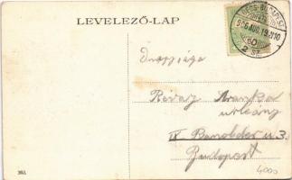 1906 Verőce, Váczi út + "BÉCS-BUDAPEST 2. SZ." mozgóposta