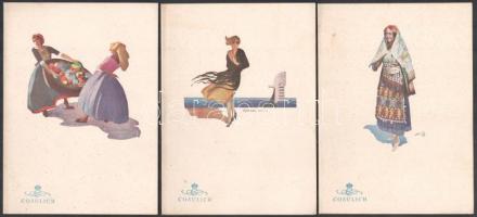 1934 A Cosulich Vulcania hajó 3 db étlapja