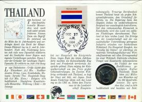 Thaiföld 1982. 1B "Palota" érmés, bélyeges borítékon T:1