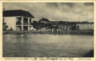 1934 Bakonyszentlászló, Strand, fürdőzők (fl)