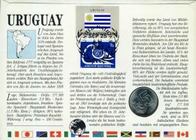 Uruguay 1980. 5P érmés, bélyeges borítékon T:1