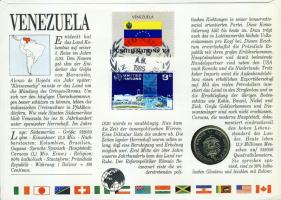 Venezuela 1977. 1B érmés, bélyeges borítékon T:1