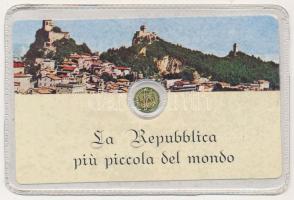 DN San Marino / A világ legkisebb köztársasága jelzetlen modern mini Au pénz, lezárt, eredeti műanyag tokban (0.333/10mm) T:1 ND San Marino / La Repubblica piú piccola de mondo modern mini Au coin without hallmark, in sealed plastic case (0.333/10mm) C:UNC