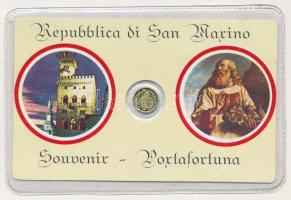 DN "San Marino / A világ legkisebb köztársasága" jelzetlen modern mini Au pénz, lezárt, er...