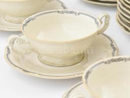Hutschenreuter étkészlet 6 személyes. Matricás, jelzett, minimális használati kopással