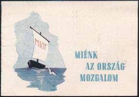1948 Miénk az ország mozgalom ismertető prospektus - Gyere velünk Balatonaligára, vár a magyar tenger!