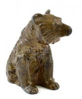 Ólom / ón medve figura.Jelzés nélkül. 6 cm