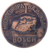 1988. Mecsek Pannon - Hegyi Európa Bajnokság - Bosch 88 egyoldalas kerámia plakett, eredeti tokban (91mm) T:1-