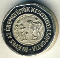 1979. "MÉE-Keszthely 10év" Ag 4,07g piefort (vastagveret) T:PP R!