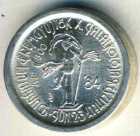 1984. "MÉE-Keszthely 15év" Ag 3,6g piefort (vastagveret) T:1 R!