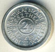1987. "MÉE-Keszthely Numizmatikai Nyári Egyetem" Ag 3,6g piefort (vastagveret) T:1 R!