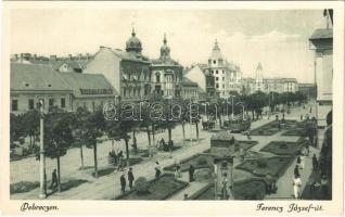 Debrecen, Ferenc József út, villamos, Debreczen szálloda