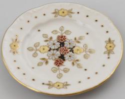 Zsolnay Sissy mintás tálka, kézzel festett, jelzett, hibátlan, d: 8,5 cm