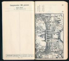 1927 Orvosi naptár orvostörténelmi adatokkal és jegyzetekkel, kiadja: Liget-, Park- és Svábhegyi Sza...