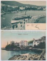 Abbazia, Opatija; - 2 db régi képeslap / 2 pre-1915 postcards