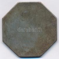 ~1920. "NSC (Nemzeti Sport Club) 1906" ezüstözött Br nyolcszögletű lovassport díjérem (46x...