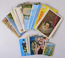 22 db MODERN képeslapfüzet, leporello és zártlevél / 22 modern postcard booklets, leporellos and closed letters