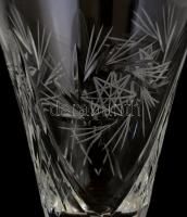 Kristály boros pohár készlet 6 db, Komplett, hibátlan. m: 18 cm