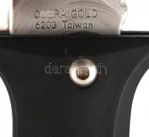 Columbia River Knife CRKT Cobra Gold zsebkés tokjával. 23 cm