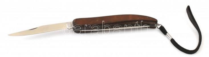 Solingeni horgász zsebkés fűrésszel. fa nyéllel 23 cm