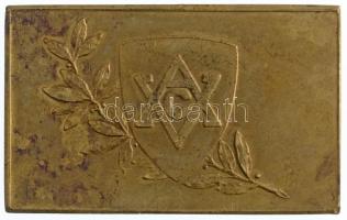 1933. "Zsoldos Andor emlékére - A bajnokság jutalmául" kétoldalas Br emlékplakett a Vívó é...